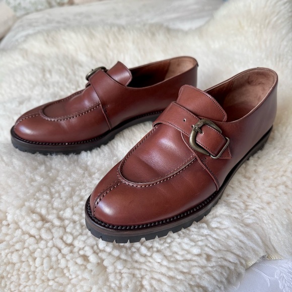 MOVING SALE❗️🆕 Italian vintage leather loafer shoes - Picture 2 of 4